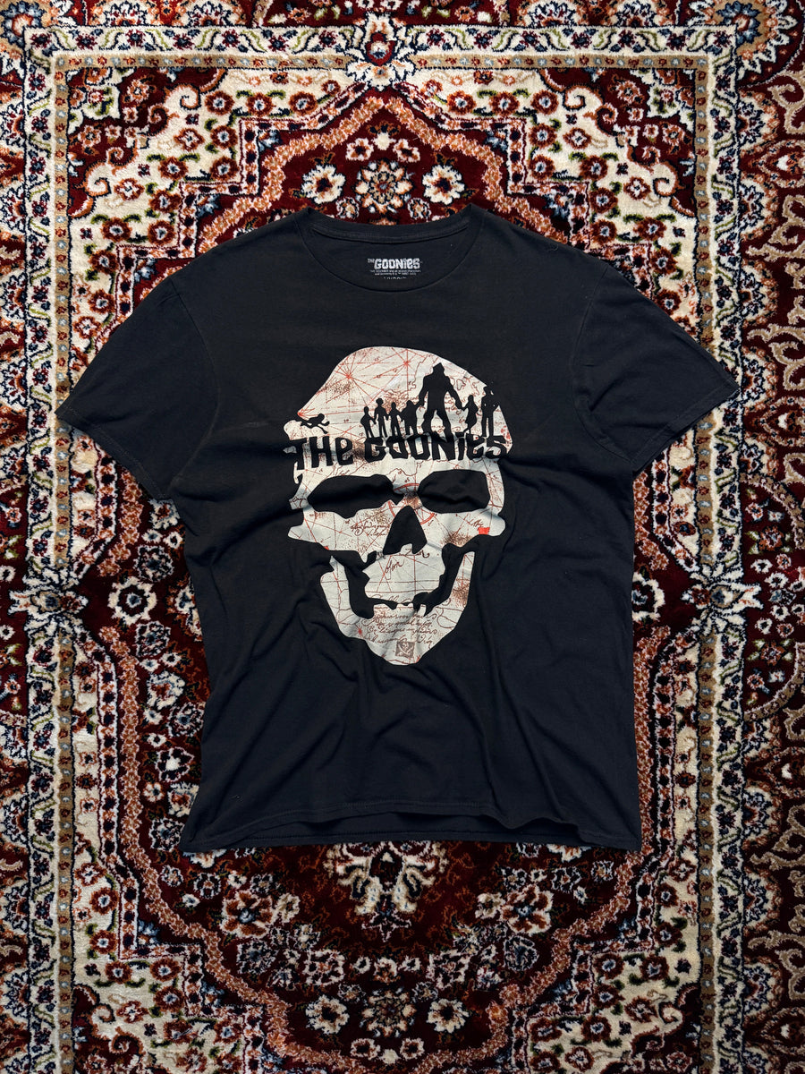 The Goonies Black Printed Tee - L