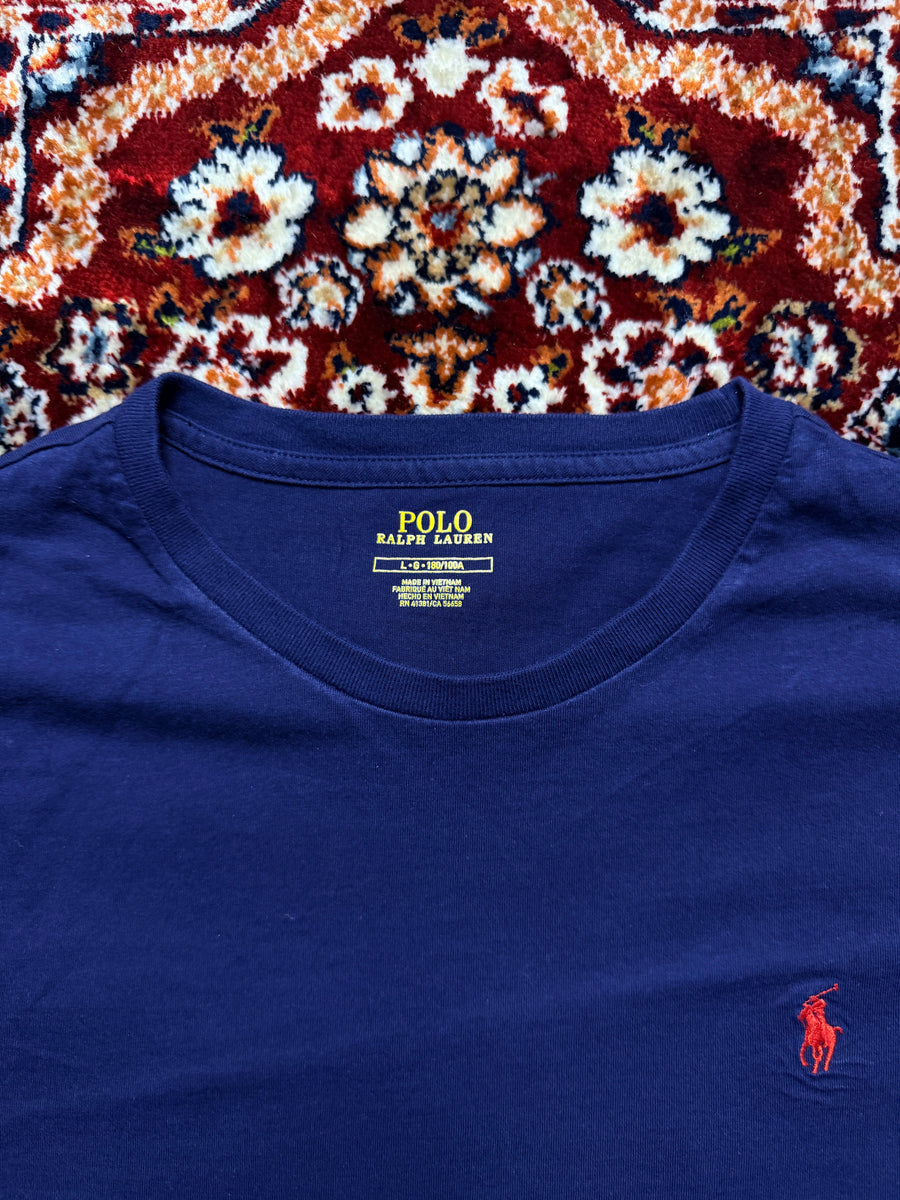 Polo Ralph Lauren Navy Blue Long Sleeve T-Shirt - L