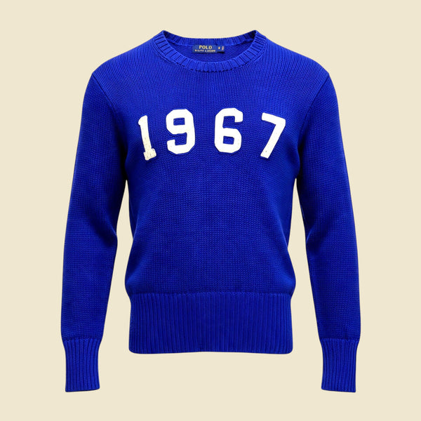 Polo Ralph Lauren Blue Vintage 1967 Crewneck Sweater - S