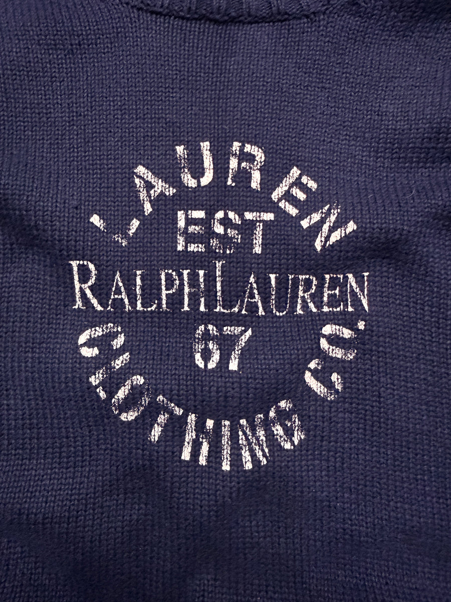 Lauren Ralph Lauren Navy Blue Vintage 1967 Sports Edition Crewneck Sweater - L