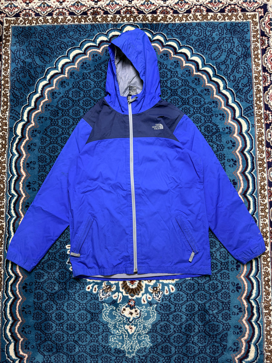 The North Face Blue Hooded Track Jacket - XL