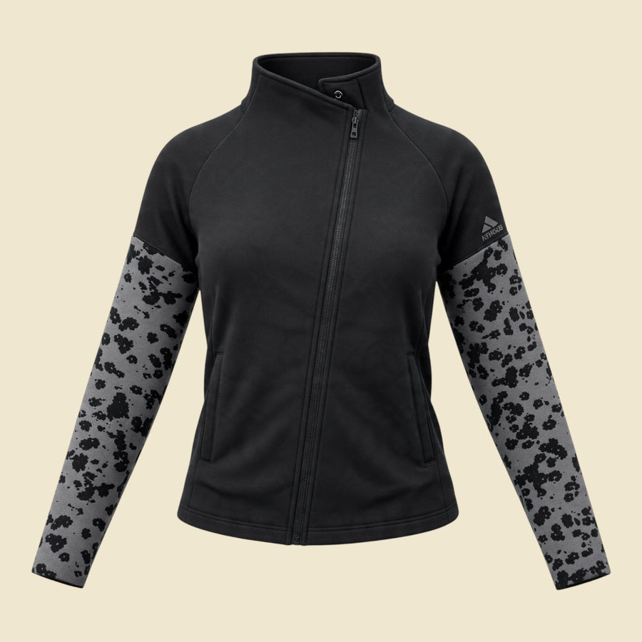 Adidas Black Two Tone Patterned Track Jacket - M