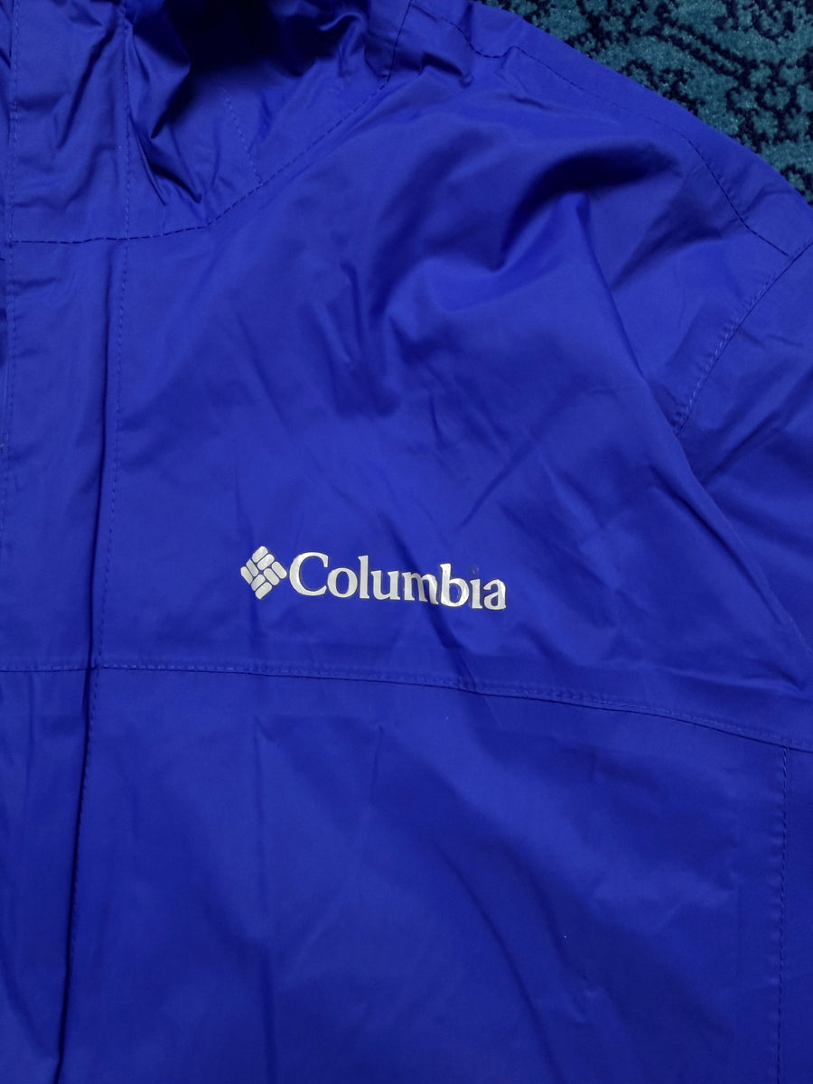 Columbia Blue Hooded Track Jacket - M