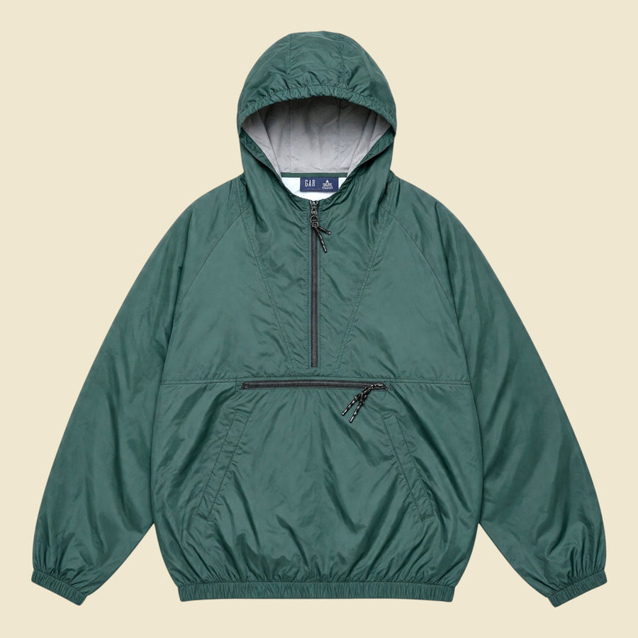 GAP Army Green Hooded Parachute Pullover - S