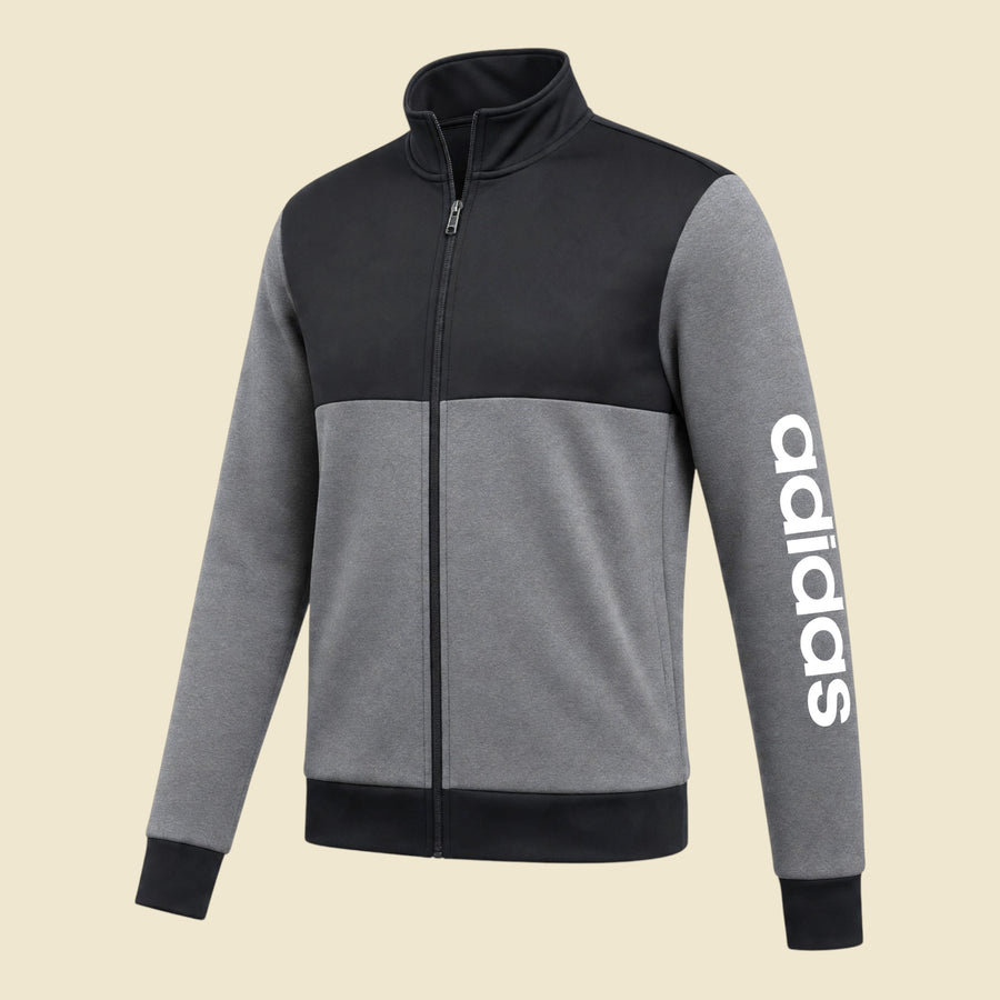 Adidas Black & Grey Vintage Track Jacket - S