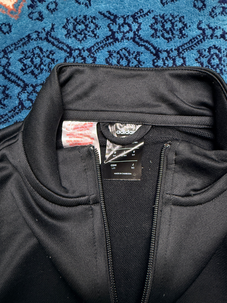 Adidas Black & Grey Vintage Track Jacket - S