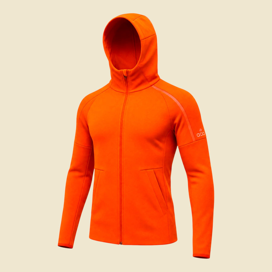 Adidas Orange Hooded Track Jacket - S
