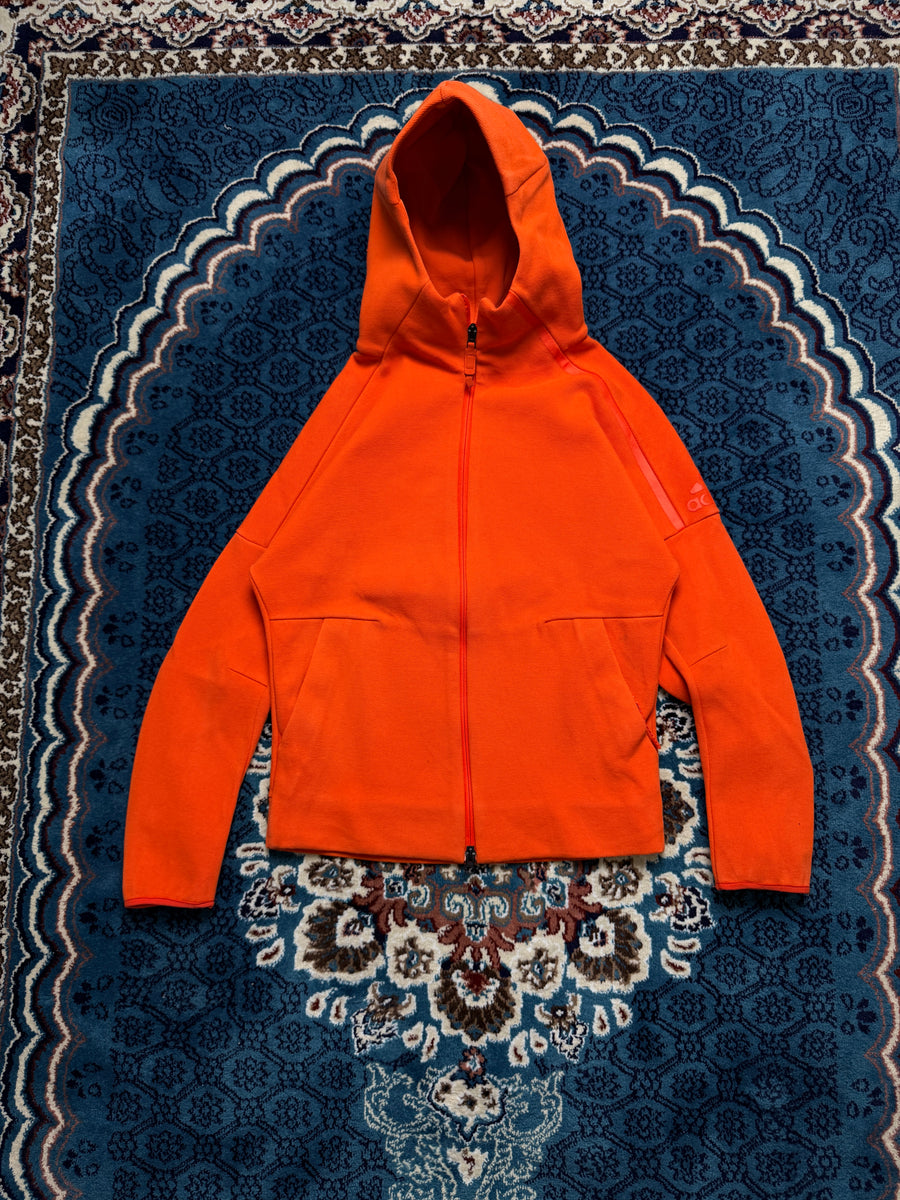 Adidas Orange Hooded Track Jacket - S