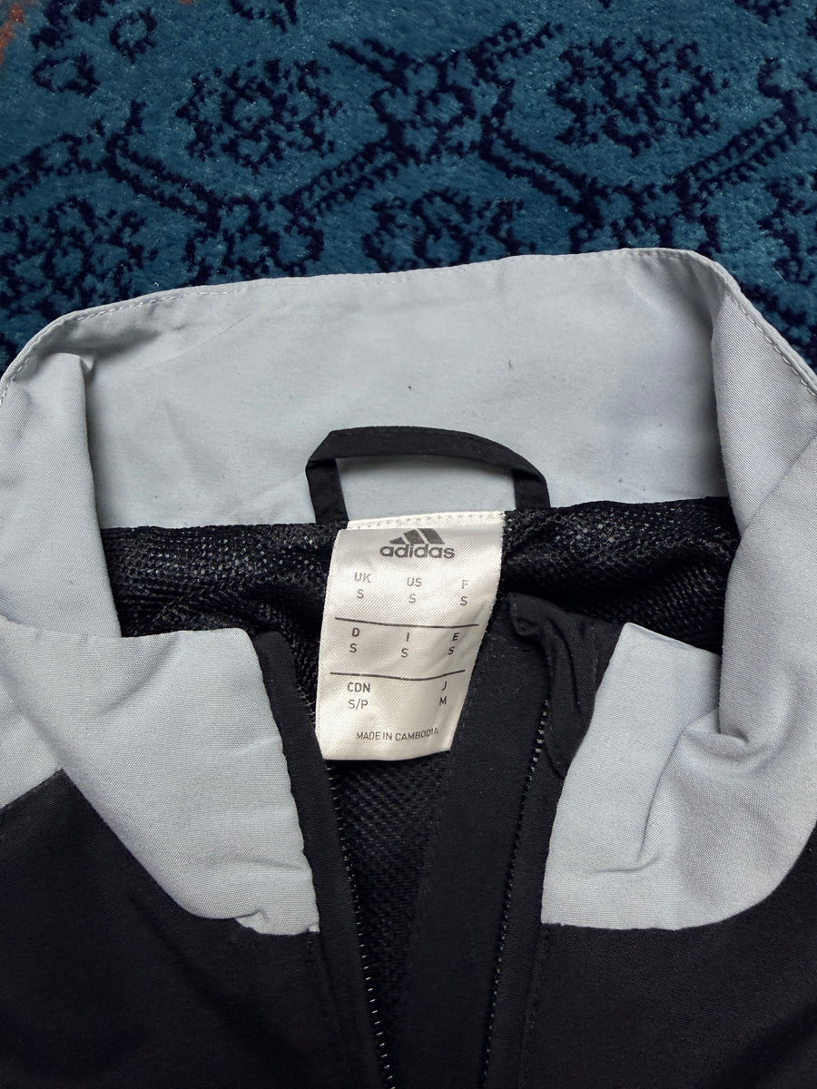 Adidas Grey & Black Vintage Track Jacket - S