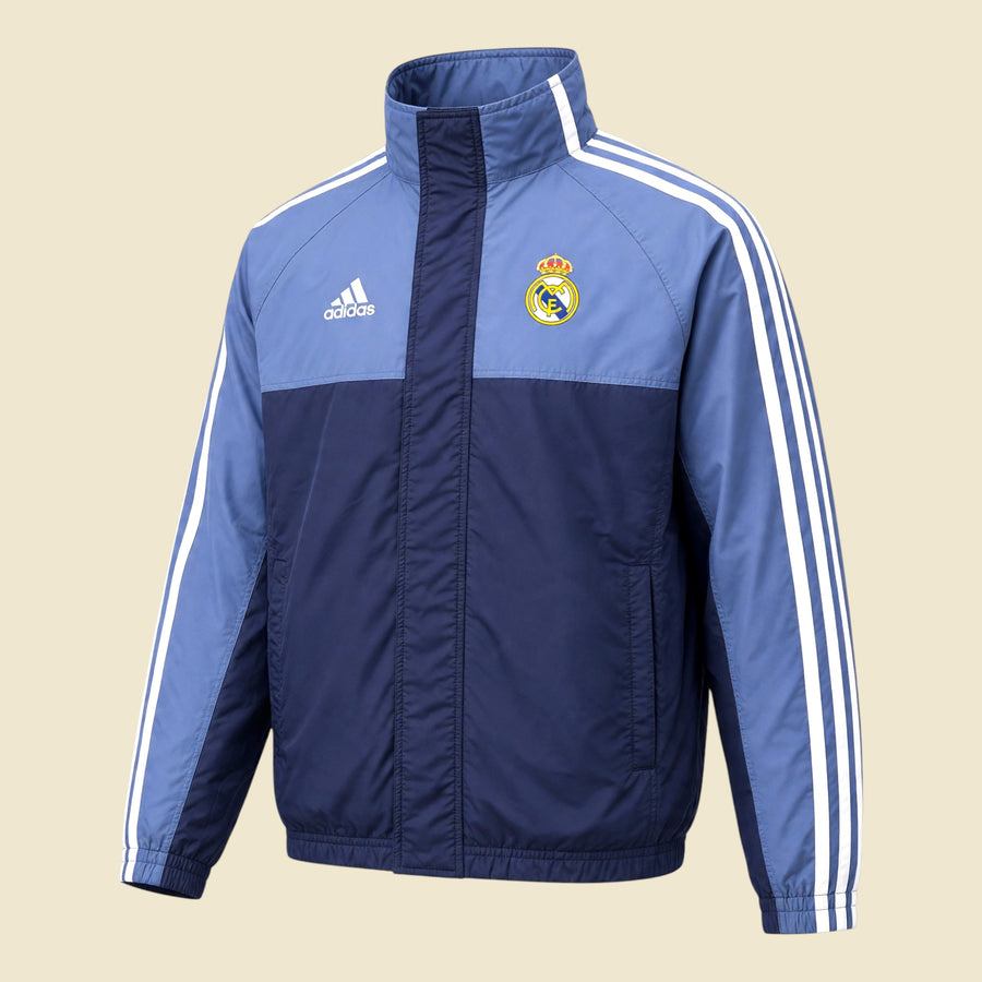Adidas Blue Real Madrid Vintage Track Jacket - L