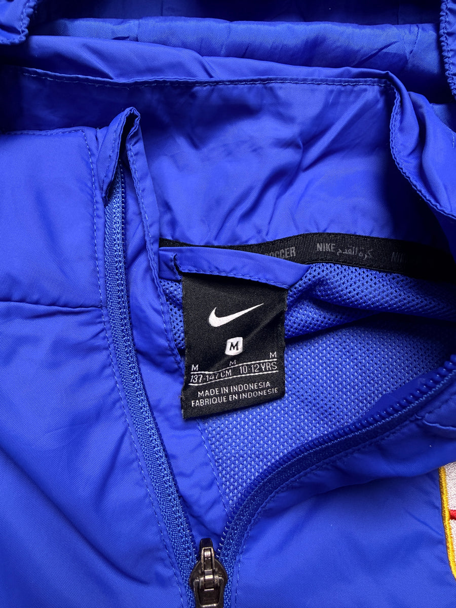 Nike Blue Vintage Hooded Track Jacket - S