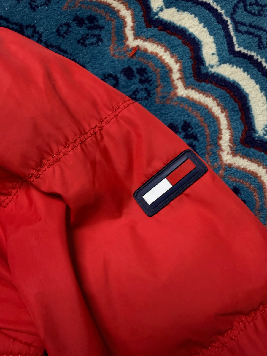 Tommy Jeans Red Puffer Jacket - L