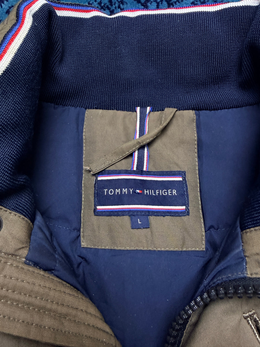 Tommy Hilfiger Army Green Bomber Jacket - L