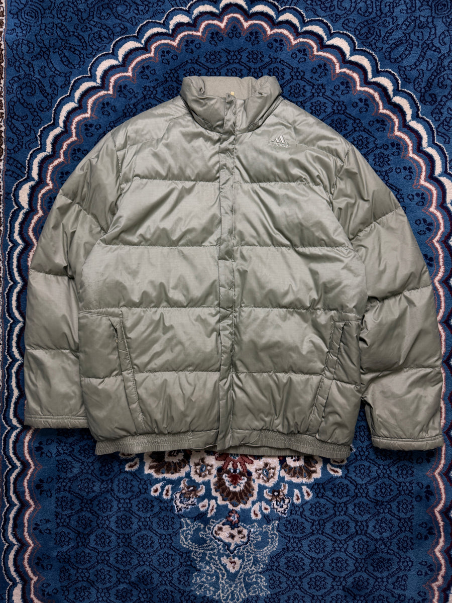 Adidas Olive Green Puffer Jacket - M
