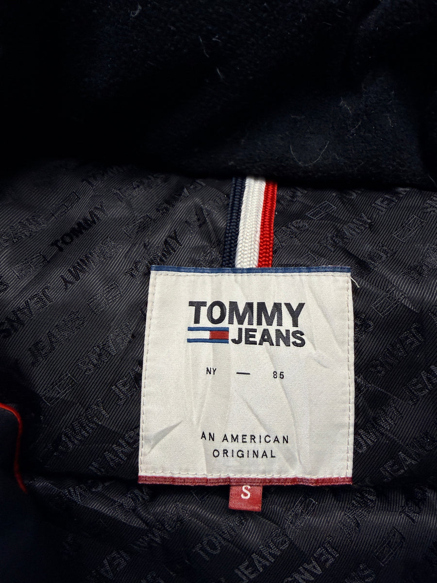 Tommy Jeans Black Hooded Puffer Jacket - S
