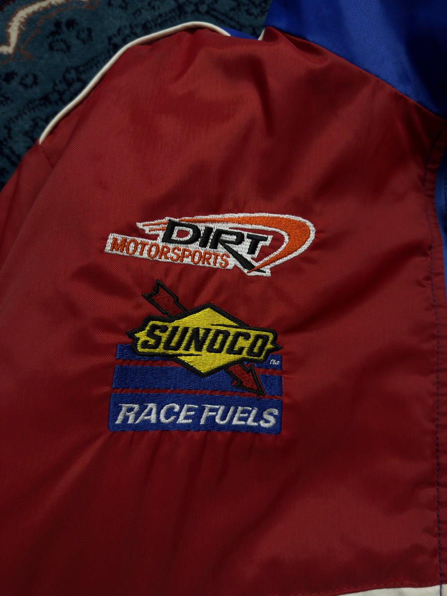 Les Broderies Blue & Red Racing Jacket Distressed - L