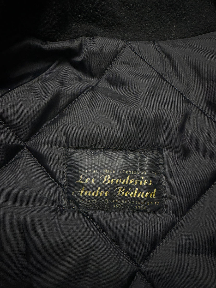 Les Broderies Blue & Red Racing Jacket Distressed - L