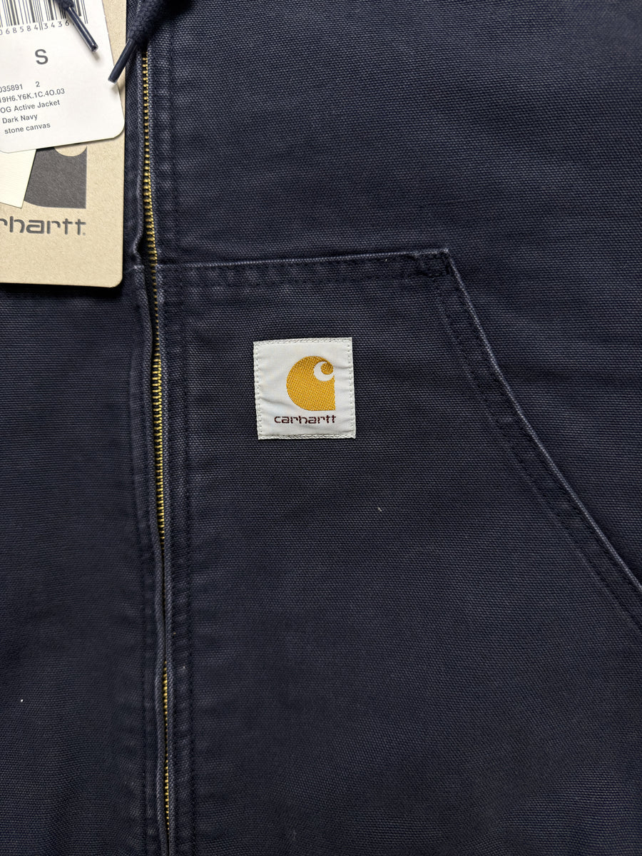 Carhartt Navy Blue OG Active Workwear Jacket Tagged - S