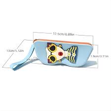 cute silicone sunglasses case featuring a pop-art character