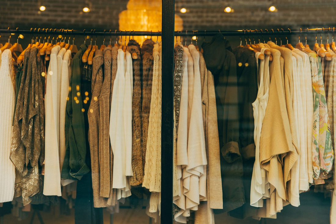 Rack of mass-produced fast fashion clothing at a retail store showing why fast fashion is losing Gen Z