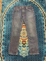 Levi's Dark Blue 511 Slim Fit Washed Jeans - 33