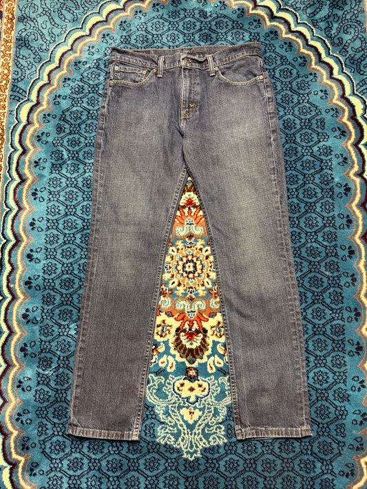 Levi's Dark Blue 511 Slim Fit Washed Jeans - 33