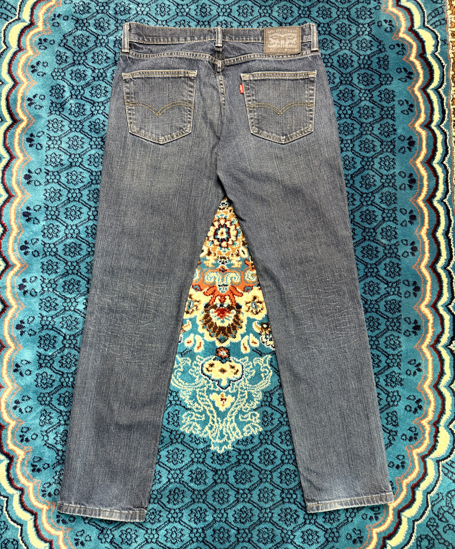 Levi's Dark Blue 511 Slim Fit Washed Jeans - 33