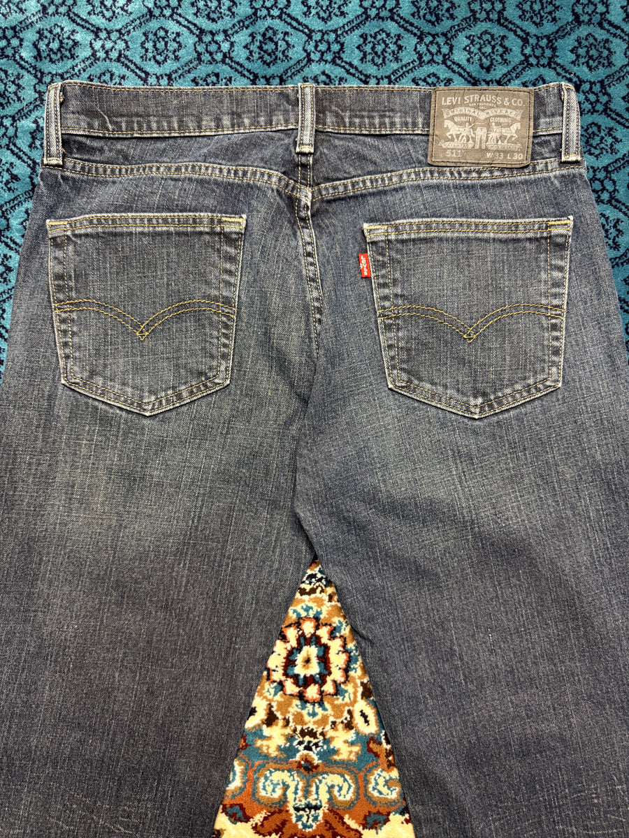 Levi's Dark Blue 511 Slim Fit Washed Jeans - 33