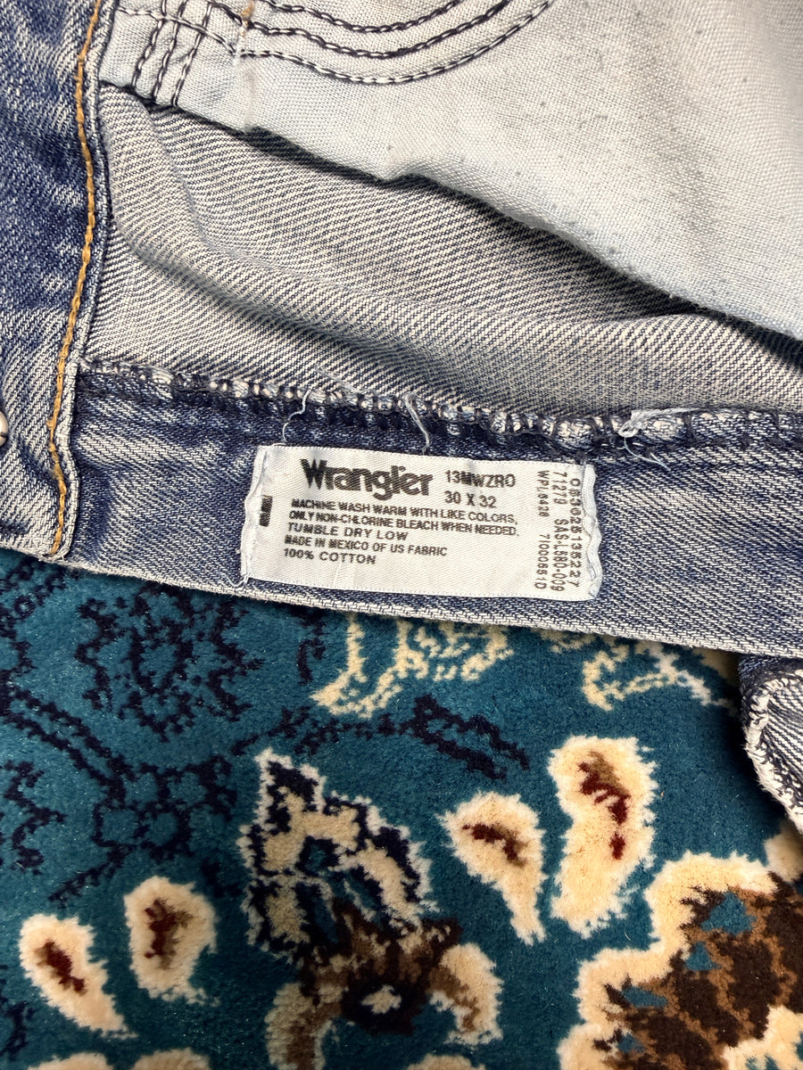 Wrangler Blue Straight Fit Jeans - 30