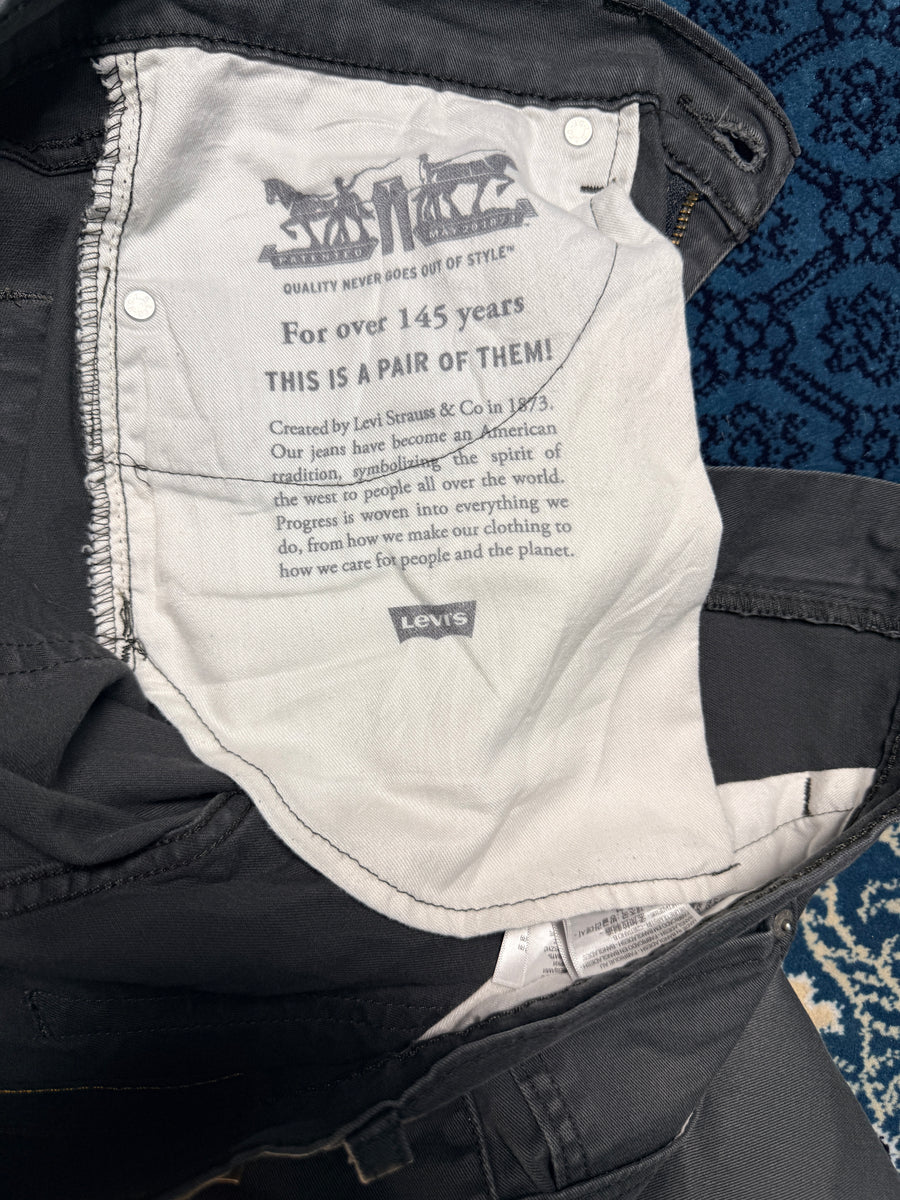 Levi's Grey 502 Regular Tapered Jeans - 34