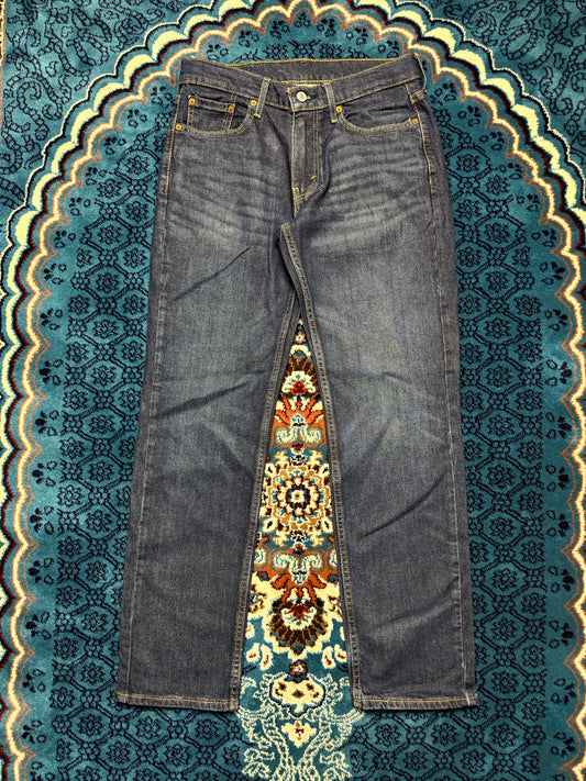 Levi's Navy Blue 514 Low Rise Straight Fit Jeans - 30