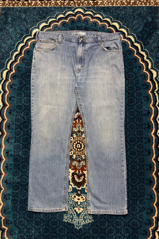 Carhartt Blue Faded Rugged Flex Relaxed Fit 5 Pocket Jeans - 40