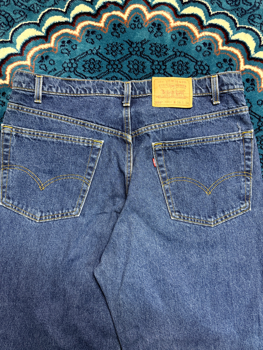 Levi's Blue 550 Relaxed Fit Jeans - 38