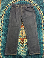 Levi's Dark Blue 514 Low Rise Straight Fit Jeans - 38
