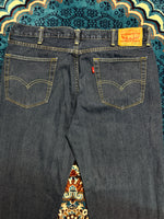 Levi's Dark Blue 514 Low Rise Straight Fit Jeans - 38