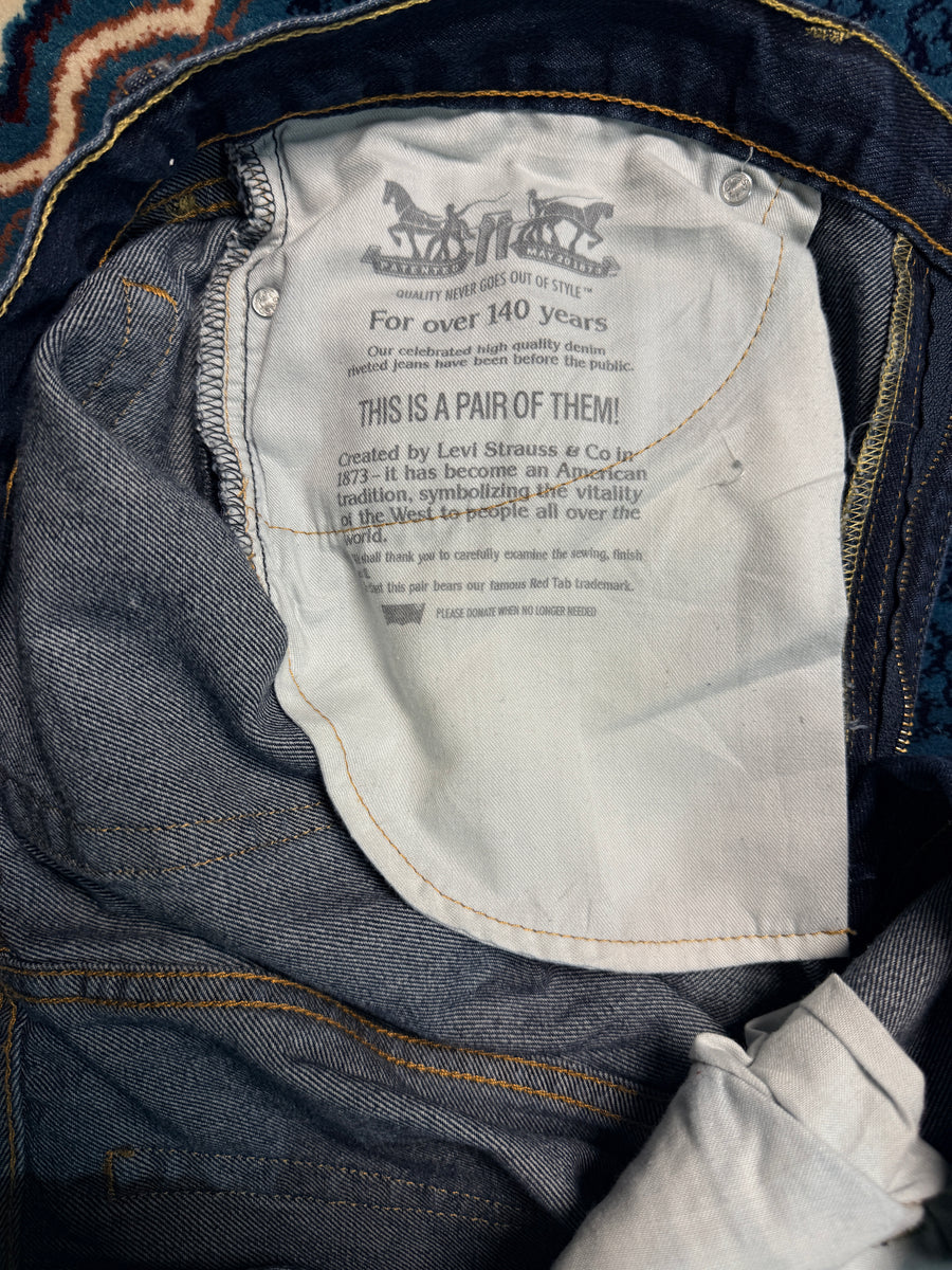 Levi's Dark Blue 514 Low Rise Straight Fit Jeans - 38