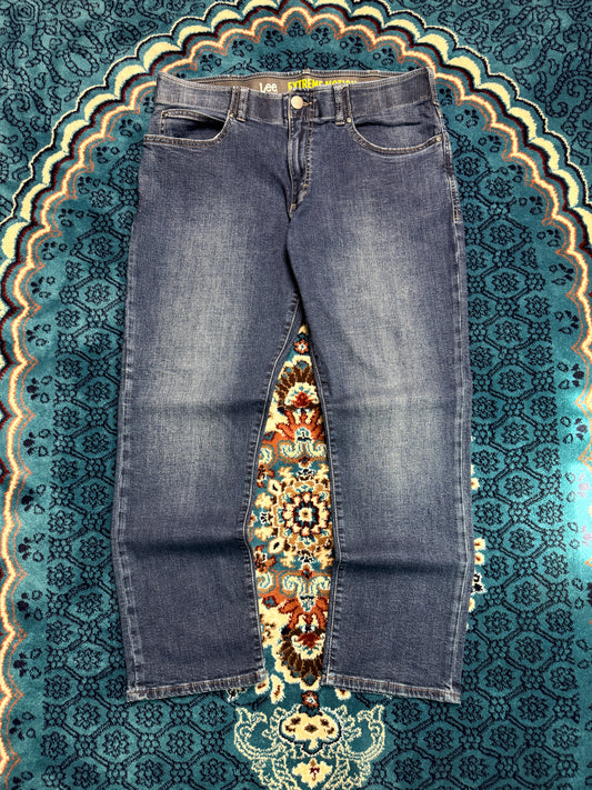 Lee Blue Performance Series Extreme Motion Straight Fit Tapered Jeans - 34