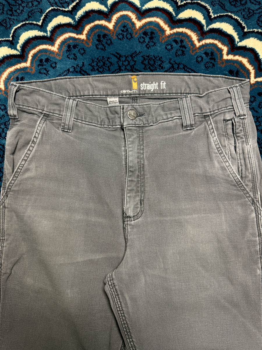 Carhartt Grey Faded Straight Fit Jeans - 32