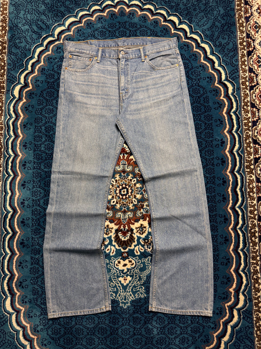 Levi's Blue 527 Washed Bootcut Jeans - 38