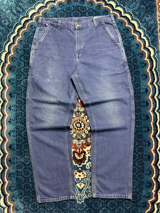 Carhartt Blue Baggy Fit 5 Pocket Jeans - 36