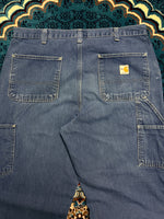 Carhartt Blue Baggy Fit 5 Pocket Jeans - 36