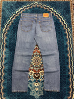 Levi's Blue 541 Washed Athletic Tapered Jeans - 34