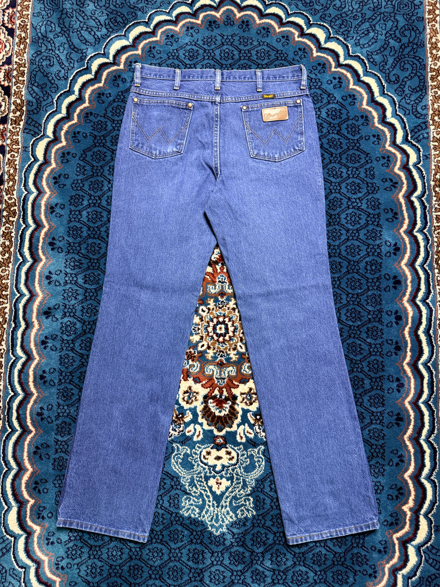 Wrangler Blue Straight Fit Jeans - 34