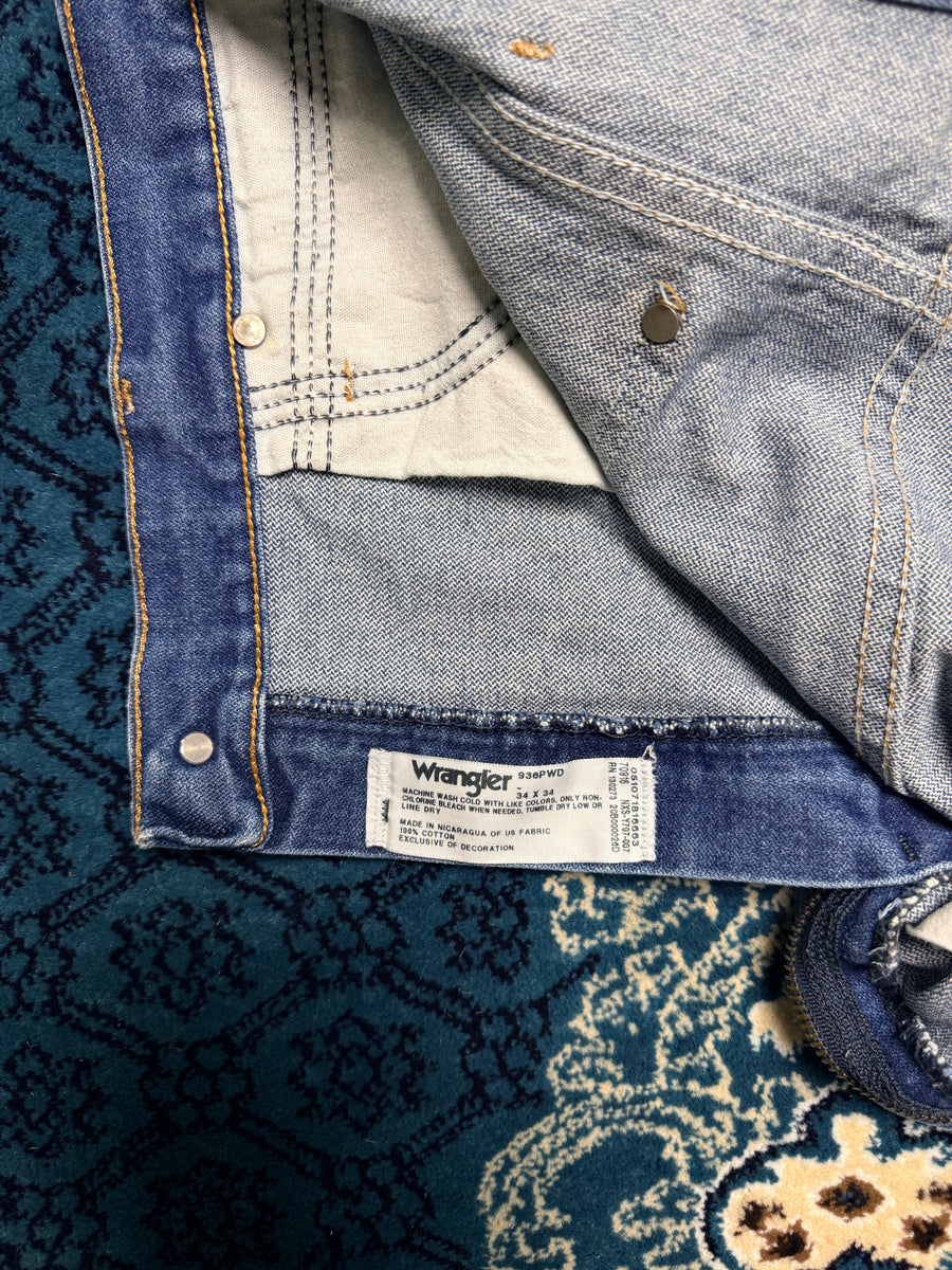 Wrangler Blue Straight Fit Jeans - 34