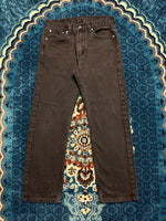 Levi's Black Faded 505 Regular Straight Fit - 30