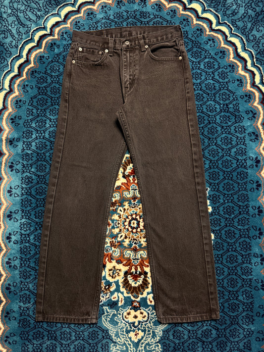Levi's Black Faded 505 Regular Straight Fit - 30