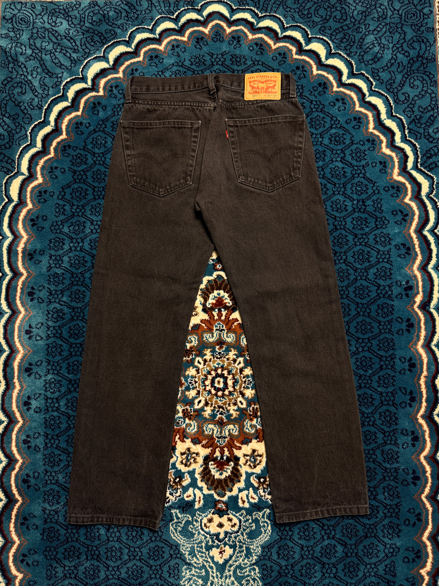 Levi's Black Faded 505 Regular Straight Fit - 30