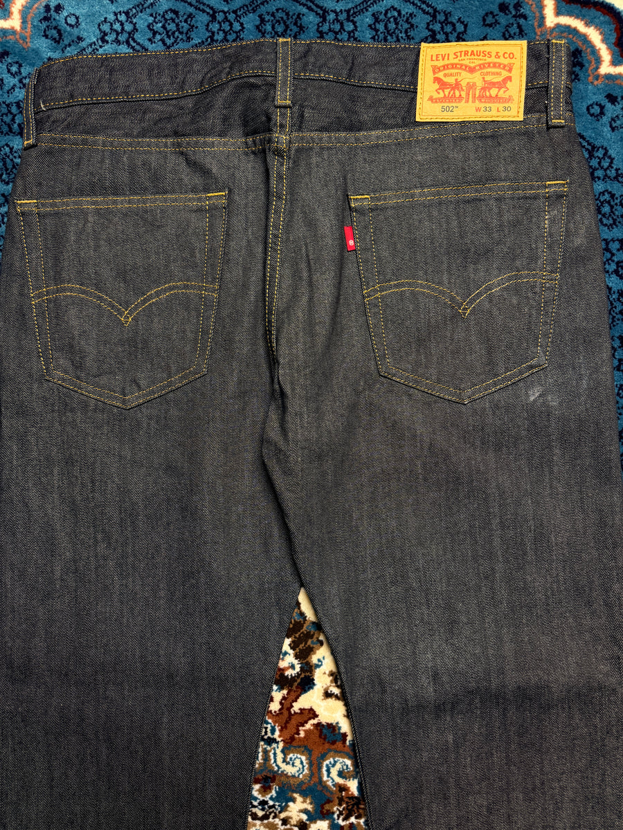 Levi's Bluish Grey 502 Regular Tapered Jeans - 33