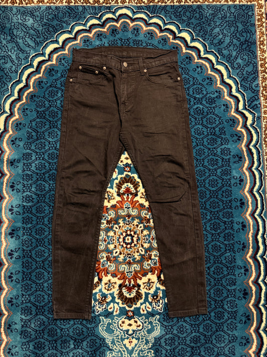 Levi's Black Faded 512 Slim Tapered Jeans - 30