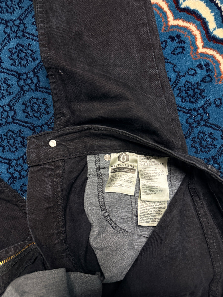 Levi's Black Faded 512 Slim Tapered Jeans - 30